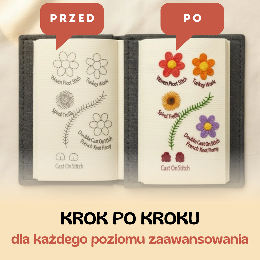 Książka do nauki haftowania