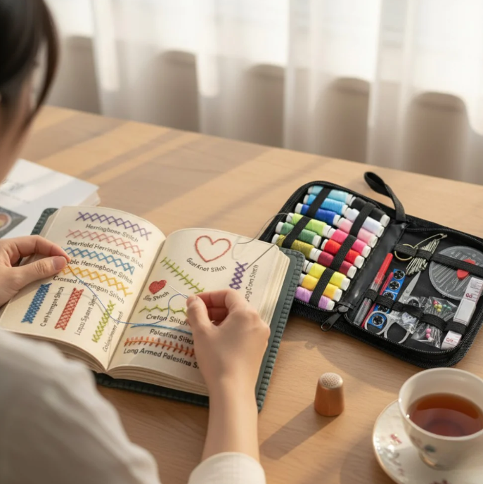 Książka do nauki haftowania